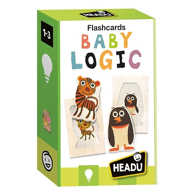 Headu Flashcards Puzzle de formes logiques et de tri pour bébé