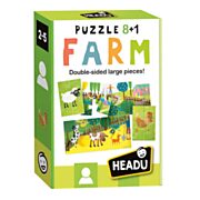 Headu Puzzle doppelseitig 8in1 Farm