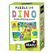 Headu Puzzle doppelseitig 8in1 Dinosaurier