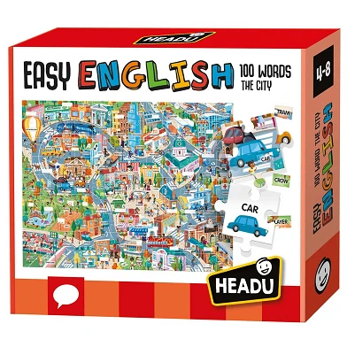 Headu Easy English 100 Mots Ville, 108 pièces. (ET)