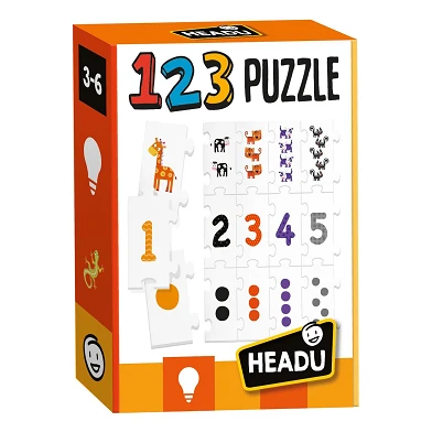 Headu 123 Puzzle Zahlen und Zählen, 27 Teile.