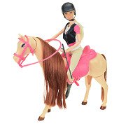 Lauren Teen Puppe auf sich bewegendem Pferd