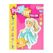 Ensemble de puzzles Contes de fées avec 6 puzzles