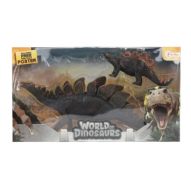 World of Dinosaurs Mutter mit Kind - Stegosaurus