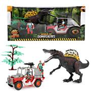 World of Dinosaurs Speelset - Jeep met Dino