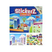 Stickerboek Voertuigen met Herbruikbare Stickers