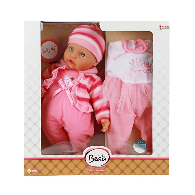 Ensemble-cadeau poupée bébé avec vêtements Baby Beau