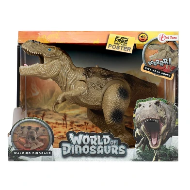 World of Dinosaurs Dino T-Rex marchant avec le son