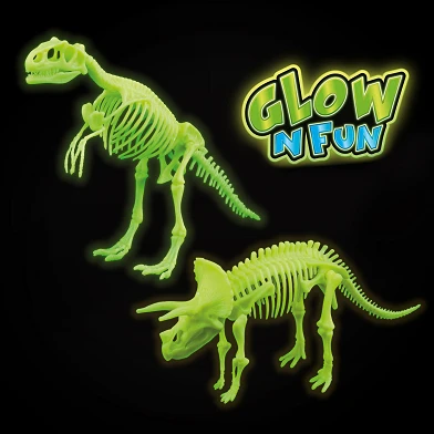 Glow N Fun, im Dunkeln leuchtendes Dino-Überraschungsei