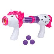 Dream Horse Einhorn-Schießpistole mit Schaumstoffkugeln