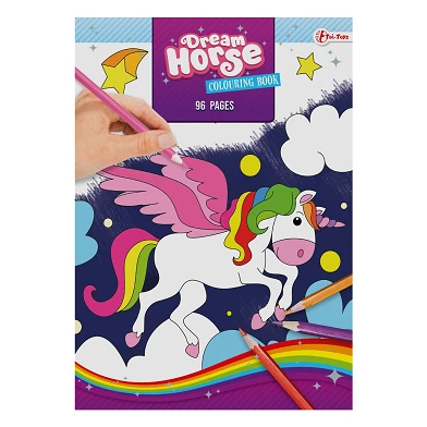 Super livre de coloriage Dream Horse Licorne