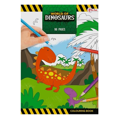 Super-Malbuch „Welt der Dinosaurier“.