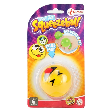Squeeze-Ball. Lächelndes Gesicht