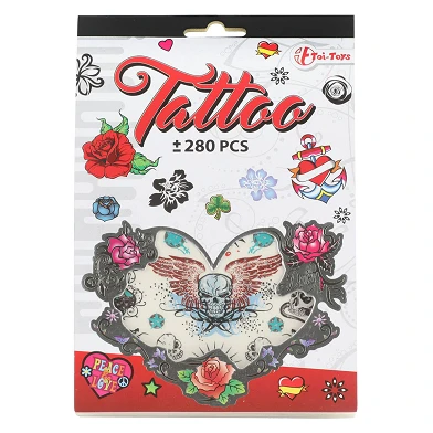 Livre de tatouages ​​avec 280 tatouages ​​autocollants