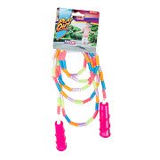 Corde à sauter avec perles colorées, 280 cm