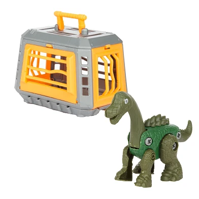 World of Dinosaurs Construisez un dinosaure avec une cage