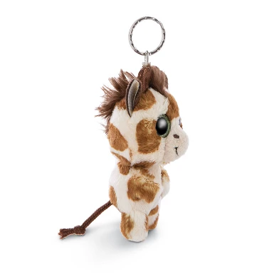 Nici Glubschis Porte-clés en peluche Girafe Halla, 9 cm