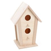 Dekorieren Sie Ihr eigenes Vogelhaus aus Holz