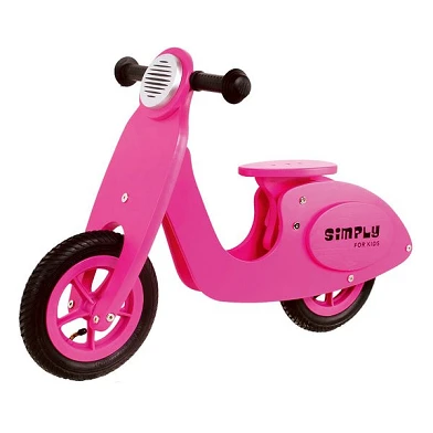 Houten Scooter Simply - Roze