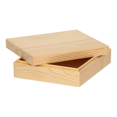 Dekorieren Sie Ihr eigenes Aufbewahrungstablett aus Holz (loser Deckel)