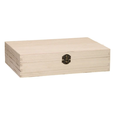 Boîte en bois avec 24 compartiments