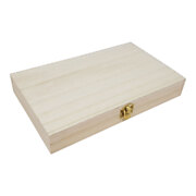 Box Rechteck mit Deckel Paulownia-Holz