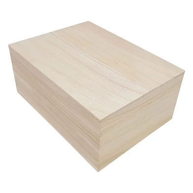 Boîte en bois format A5 avec couvercle