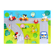Disney Mickey Mouse Bubble Puzzle Holz, 12 Teile