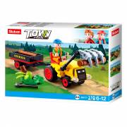 Sluban - Traktor mit Baumstämmen