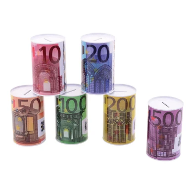 Tirelire billet en euros