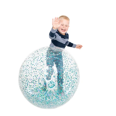 Boule à bulles gonflable à paillettes, Ø 85 cm