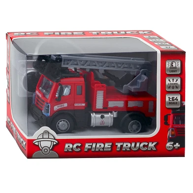 Camion de pompiers RC rouge 1:64