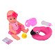 Baby Rose Drink- en Plaspop, 30cm met Accessoires