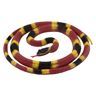 Serpent jouet enroulé, 20 cm