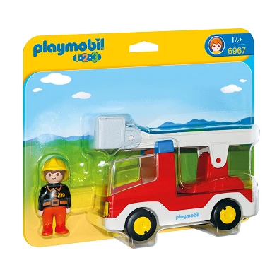 Playmobil 1.2.3. Camion de pompier avec échelle - 6967