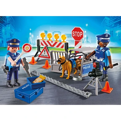 Playmobil City Action Barrage routier de la police - 6924