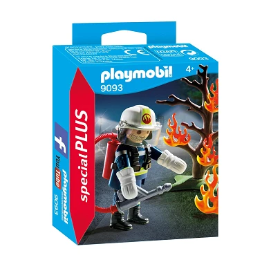 Playmobil 9093 Brandweerman met Brandende Boom