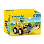 Playmobil 1.2.3. Bagger mit Arbeiter - 6775