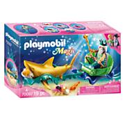 Playmobil 70097 Roi des mers avec carrosse à requins