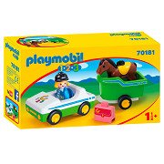 Playmobil 70181 Wagen mit Pferdeanhänger