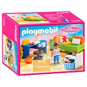 Playmobil Maison de poupée Chambre d'enfant avec canapé-lit - 70209