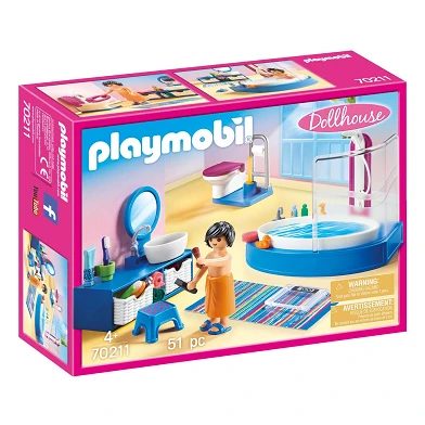 Playmobil Dollhouse Salle de bain avec baignoire - 70211