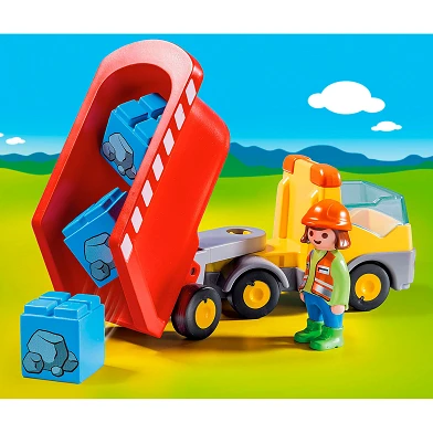 Playmobil 1.2.3. Camion benne - 70126