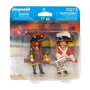 Playmobil 70273 Piratenkapitän und Soldat im roten Rock