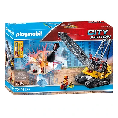 Playmobil City Action Kabelgraafmachine Met Bouwonderdeel - 70442