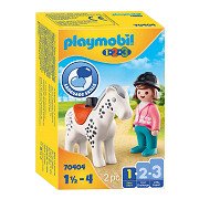 Playmobil 1.2.3. Reiter mit Pferd - 70404