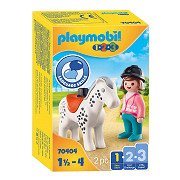 Playmobil 1.2.3. Ruiter met Paard - 70404