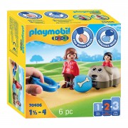 Playmobil 1.2.3. Train pour chiens - 70406