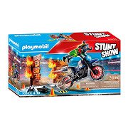 Playmobil 70553 Stuntshow Motor met Vuurmuur