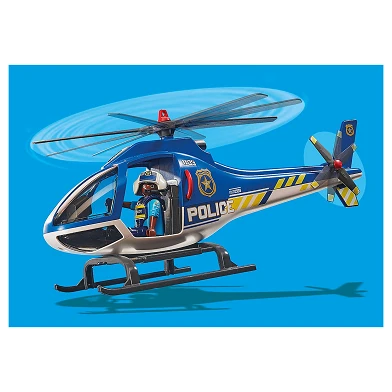 Playmobil City Action Hélicoptère de police - Poursuite en parachute - 70569